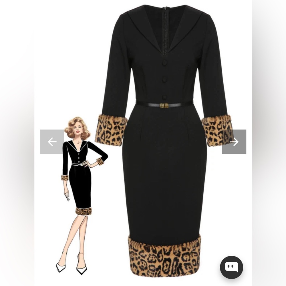 Pinup Pencil Skirt Dress